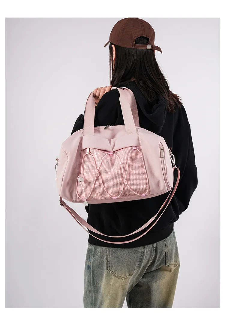 Women Gym Bags Fitness Handbag Sports Tote Bag Dry Wet Swimming Training Daypack With Shoe Pocket Travel Duffel Shoulder Bags