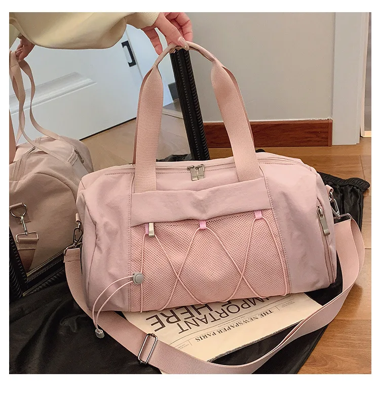 Women Gym Bags Fitness Handbag Sports Tote Bag Dry Wet Swimming Training Daypack With Shoe Pocket Travel Duffel Shoulder Bags