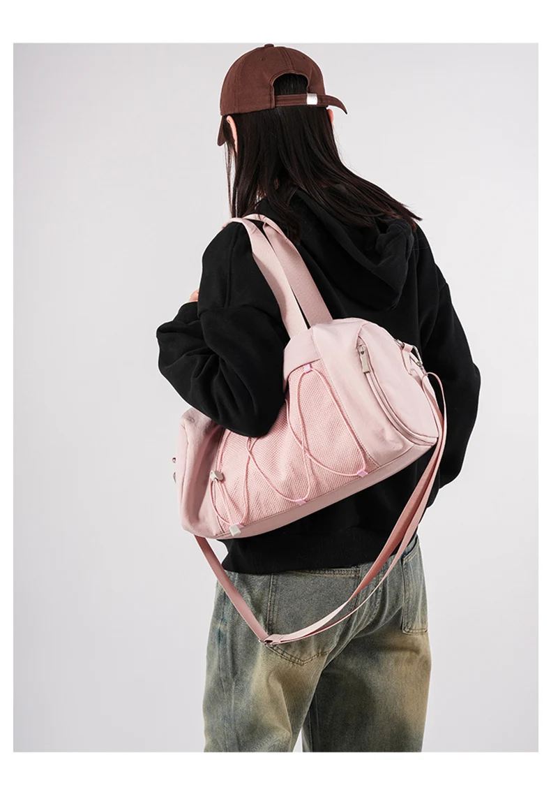 Large Women’s Fitness Handbag Gym Sport Tote Bag Dry Wet Swimming Training Daypack With Shoe Pocket Travel Duffel Shoulder Bags