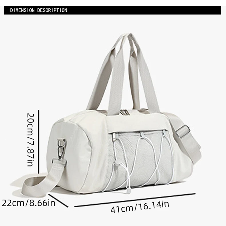 Large Women’s Fitness Handbag Gym Sport Tote Bag Dry Wet Swimming Training Daypack With Shoe Pocket Travel Duffel Shoulder Bags