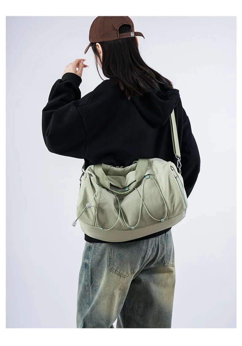 Large Women’s Fitness Handbag Gym Sport Tote Bag Dry Wet Swimming Training Daypack With Shoe Pocket Travel Duffel Shoulder Bags