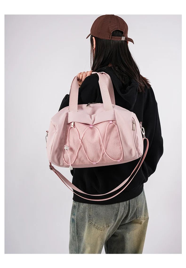 Large Women’s Fitness Handbag Gym Sport Tote Bag Dry Wet Swimming Training Daypack With Shoe Pocket Travel Duffel Shoulder Bags
