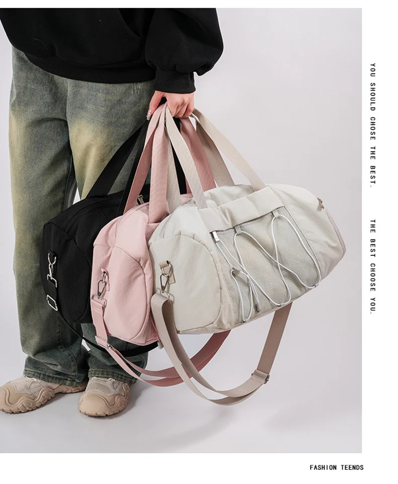 Large Women’s Fitness Handbag Gym Sport Tote Bag Dry Wet Swimming Training Daypack With Shoe Pocket Travel Duffel Shoulder Bags